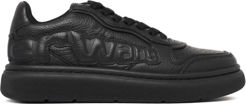 Alexander Wang Zwarte Puff Sneakers met reliëflogo