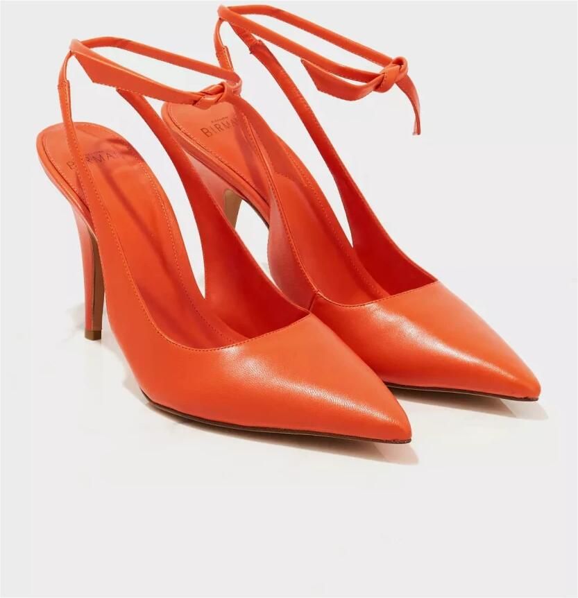 Alexandre Birman Oranje Slim Clarita Hoge Hak Sandalen - Foto 2