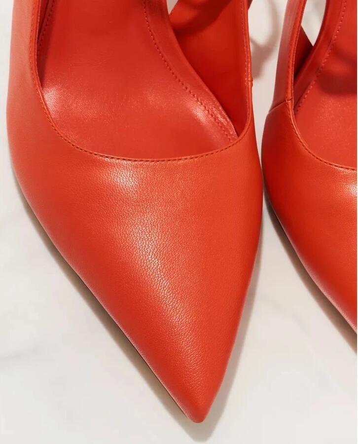 Alexandre Birman Oranje Slim Clarita Hoge Hak Sandalen - Foto 4