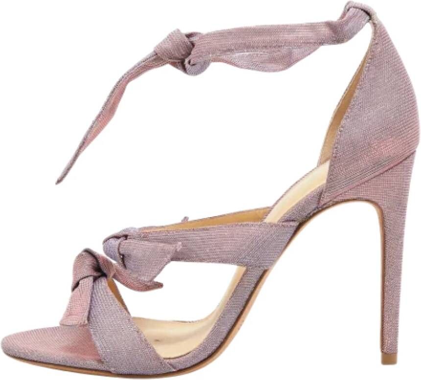 Alexandre Birman Pre-owned Fabric sandals Purple Dames