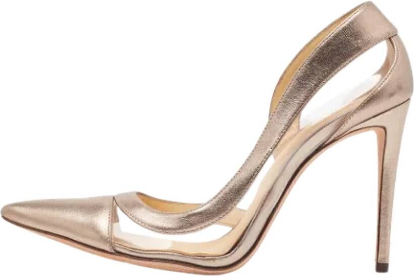 Alexandre Birman Pre-owned Leather heels Beige Dames