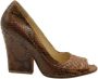 Alexandre Birman Pre-owned Leather heels Brown Dames - Thumbnail 1