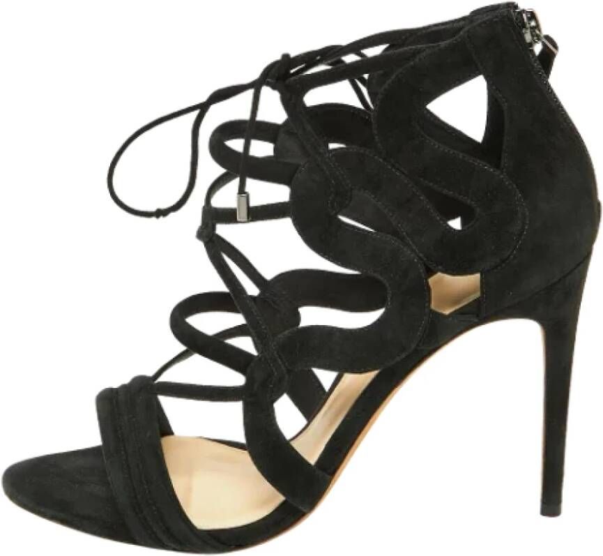 Alexandre Birman Pre-owned Suede sandals Black Dames