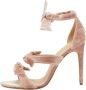 Alexandre Birman Pre-owned Velvet sandals Pink Dames - Thumbnail 1