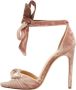 Alexandre Birman Pre-owned Velvet sandals Pink Dames - Thumbnail 1