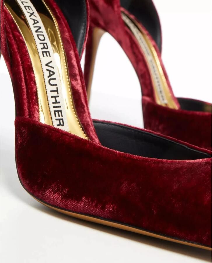 Alexandre Vauthier Bourgondische puntige hoge hakken - Foto 2