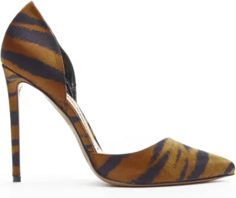 Alexandre Vauthier Pre-owned Satin heels Brown Dames