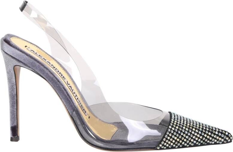Alexandre Vauthier Zwarte hoge hakken met strass pompen