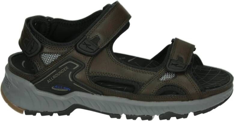 Allrounder Bruine leren sandalen