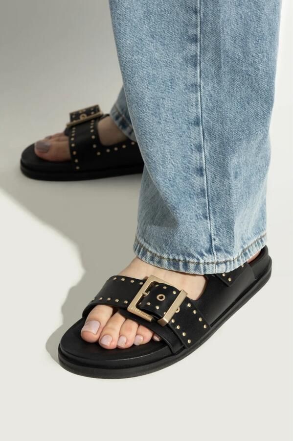 AllSaints Leren slides Magda - Foto 3