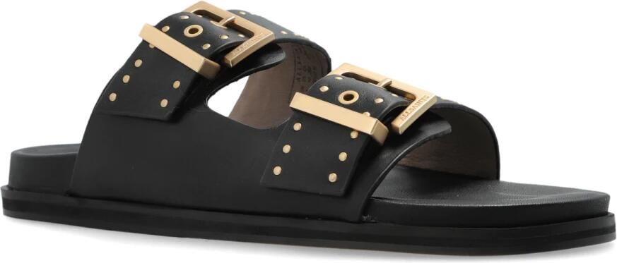 AllSaints Leren slides Magda - Foto 6