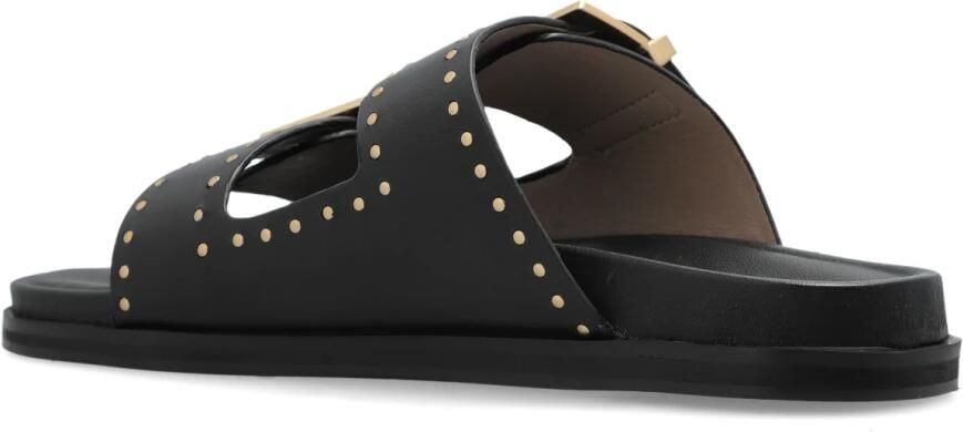 AllSaints Leren slides Magda - Foto 5