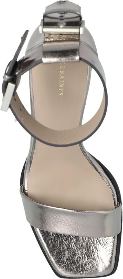 AllSaints Noir Metallic Sandalen met Hak - Foto 2