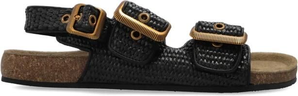 AllSaints Staffa Raffia Buckle Sandalen