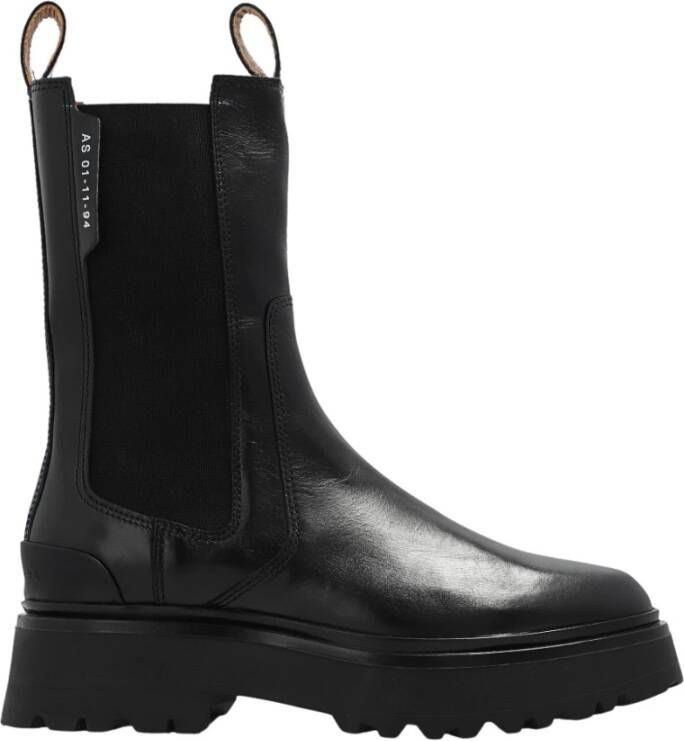 AllSaints ‘Amber’ leather ankle boots Zwart Dames