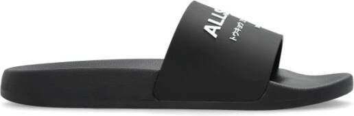 AllSaints Rubber slides 'Underground' Black Heren