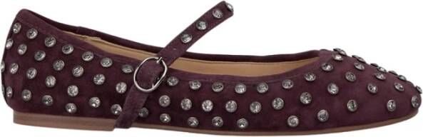 Alma EN Pena Ballerina`s van suède met studs