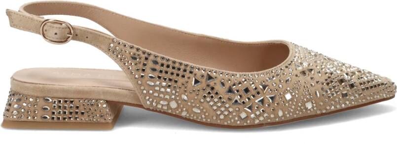 Alma en Pena Beige Hak Ballet Flat Beige Dames