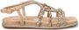 Alma en Pena Beige Sandalen Elegant Comfortabel Zachte Zool Beige Dames - Thumbnail 4