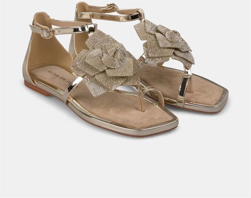 Alma EN Pena Bloem platte sandaal