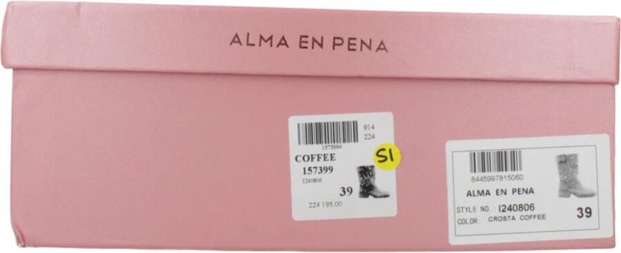 Alma en Pena Kralenlaarsje Brown Dames - Foto 3