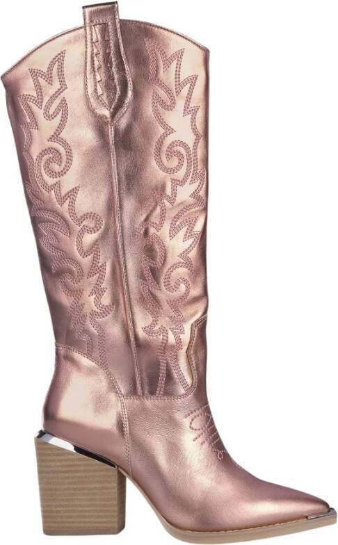 Alma en Pena Dames Cowboy Boot Hak Pink Dames