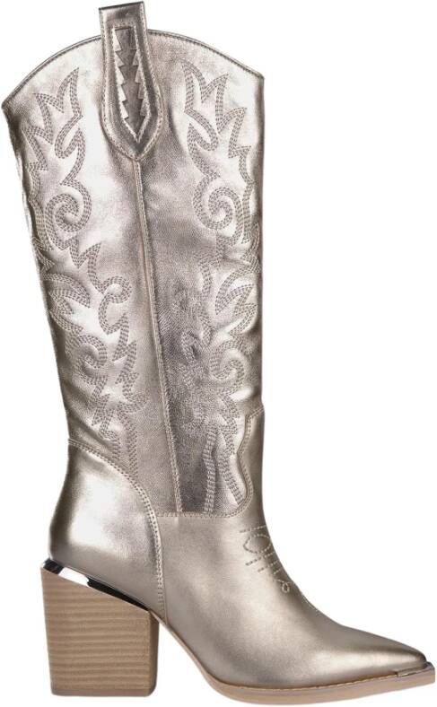 Alma en Pena Dames Cowboy Boot Hiel Yellow Dames