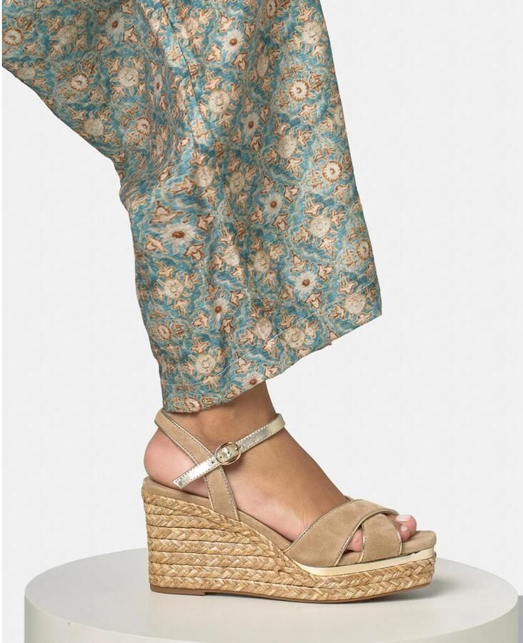 Alma EN Pena Double Cross Strap Esparto Sandal - Foto 2