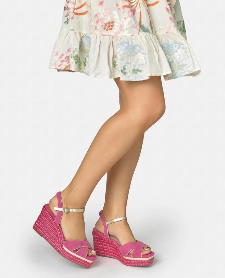 Alma EN Pena Double Cross Strap Esparto Sandal - Foto 2