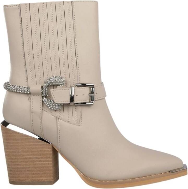 Alma en Pena Enkellaars met band Beige Dames