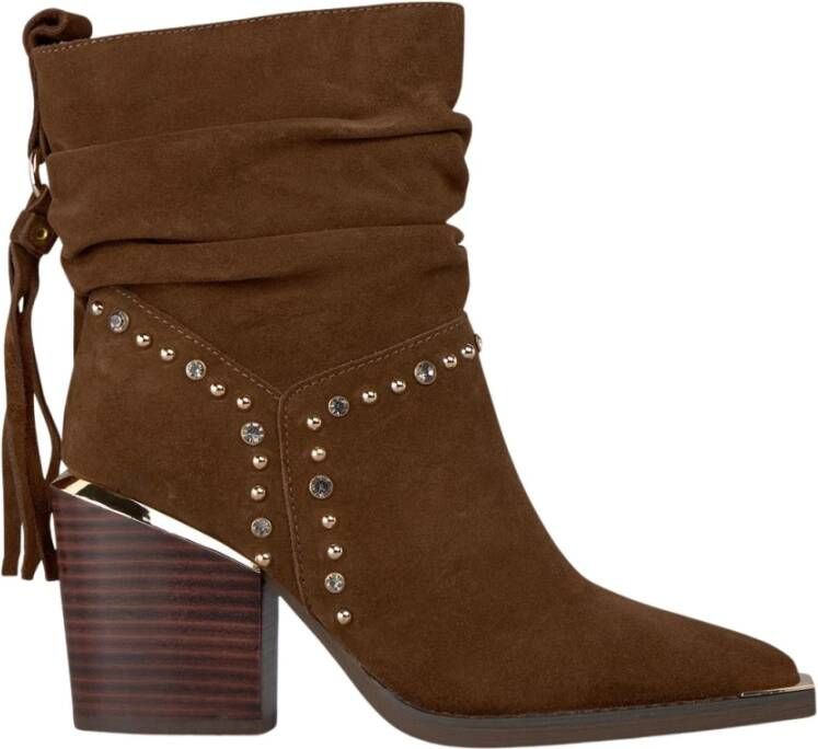 Alma EN Pena Enkellaars met kwastjes en studs