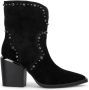 Alma en Pena Zwarte suède cowboylaars voor dames Black Dames - Thumbnail 3
