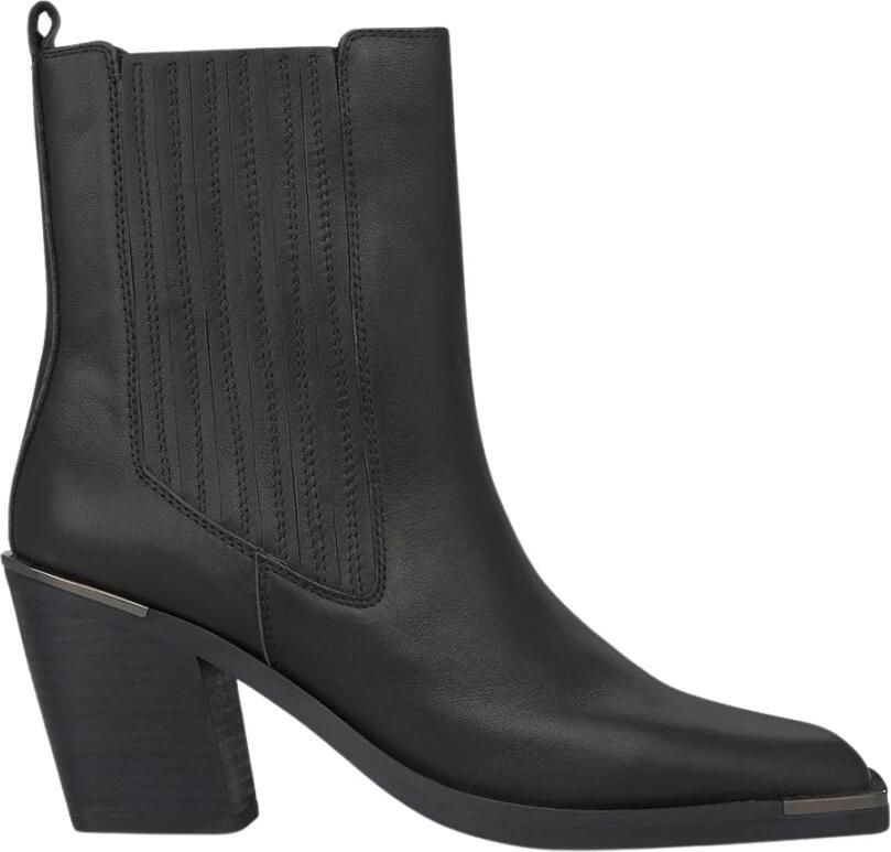 Alma en Pena Vierkante neus blokhak laars Black Dames - Foto 2