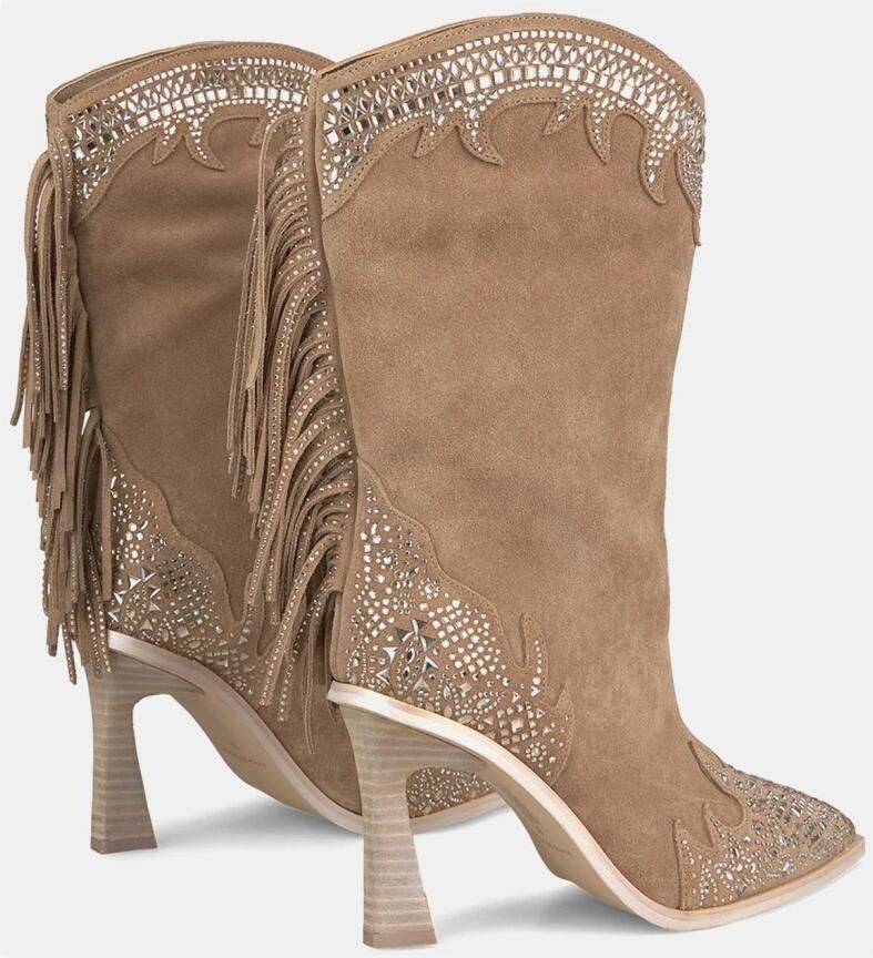 Alma EN Pena Enkellaarsjes met franjes aan de achterkant