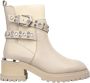 Alma en Pena Enkellaarzen met strass details White Dames - Thumbnail 1