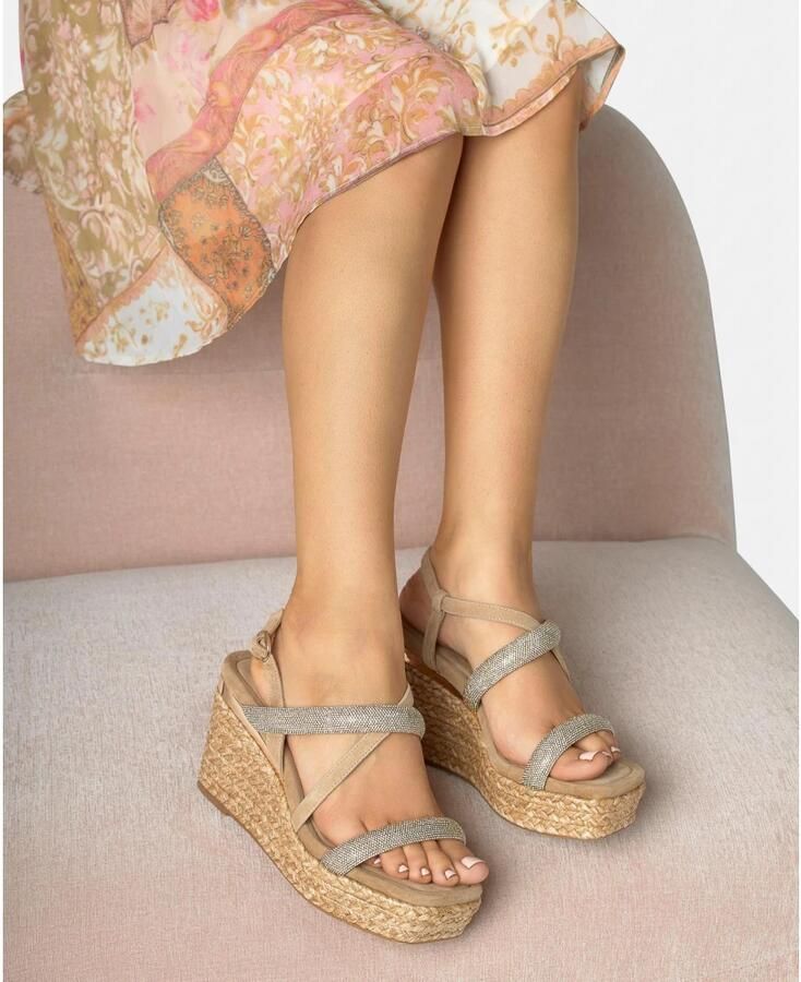 Alma EN Pena Esparto Wedge Sandal Tubular Body - Foto 2