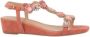 Alma en Pena Oranje Jurk Sandalen oor rouwen Orange Dames - Thumbnail 3