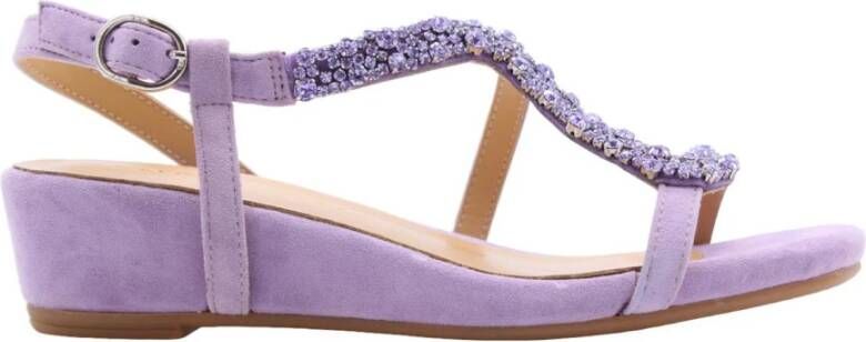 Alma en Pena Zomer Platte Sandalen Purple Dames - Foto 9