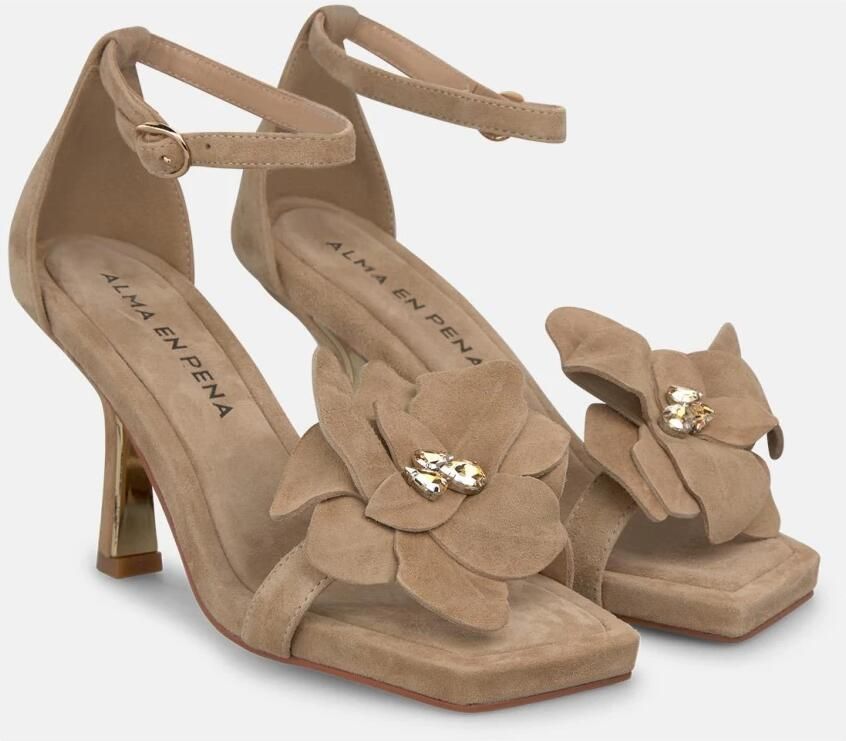 Alma EN Pena Flower Heel Sandal