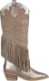 Alma en Pena Fonkelende Fringed Cowboy Boot Yellow Dames - Thumbnail 1