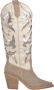 Alma en Pena Geborduurde hoge hak cowboylaars White Dames - Thumbnail 1