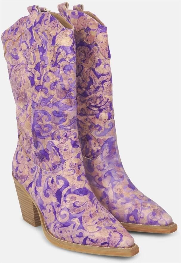 Alma EN Pena Geborduurde laars met hak