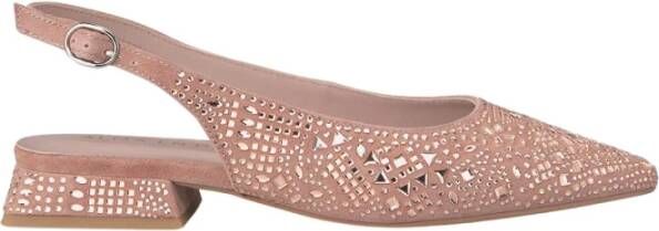 Alma en Pena Glitter Platte Schoen Pink Dames