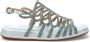 Alma en Pena Heldere Blauwe Sandalen Elegant Comfortabel Multicolor Dames - Thumbnail 1