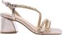 Alma en Pena Vierkante Neus Rhinestone Bandjes Sandaal Yellow Dames - Thumbnail 4