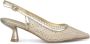 Alma en Pena Sprankelende Mesh Kitten Heels Yellow Dames - Thumbnail 4