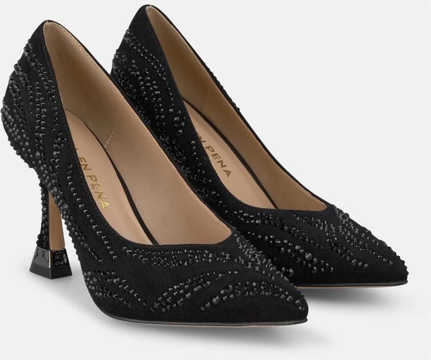 ALMA EN PENA Hoge schoen met strass detail