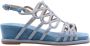 Alma en Pena Heldere Blauwe Sandalen Elegant Comfortabel Multicolor Dames - Thumbnail 2