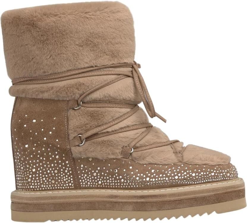 Alma EN Pena Lace-up Fur Bootie