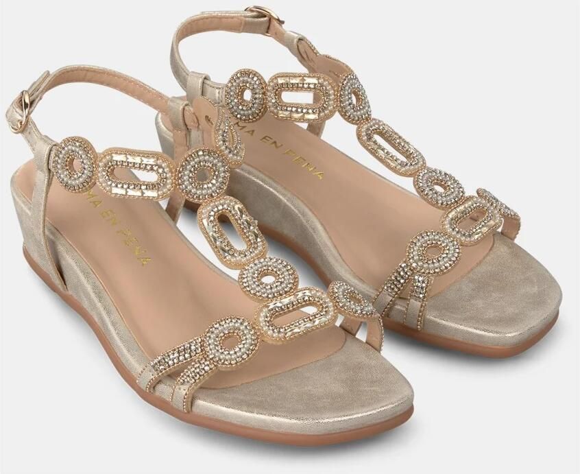 Alma EN Pena Lage sleehak sandaal met stenen